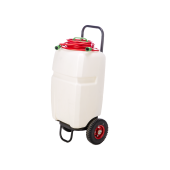 Waterdruktank 35 L op accu met oplader, wielstel en watertoevoerslang