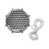 Knipperlamp Flasher 200 multi-LED plat zwart slave